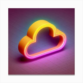 Cloud Icon 1 Canvas Print