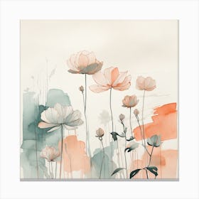 Watercolor Flowers 7 Canvas Print