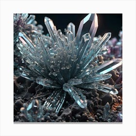 Microscopic View Of Crystal 7 Canvas Print