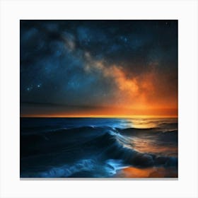 Sunrise Over The Ocean Canvas Print