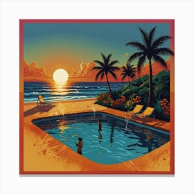 Leonardo Lightning Summer Heat Art 0 Canvas Print