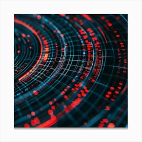 Abstract Digital Technology Background Canvas Print