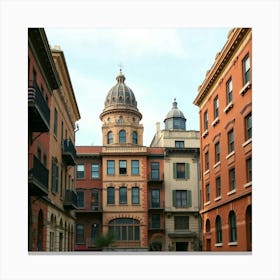 Beautiful Street Scene Canvas Print