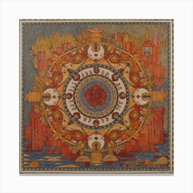 Russian Mandala Canvas Print