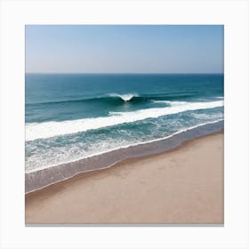 Aerial View Of A Beach 1 Canvas Print