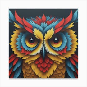 Owl Close Up Canvas Print