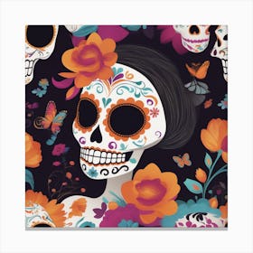 Day Of The Dead 3 Canvas Print