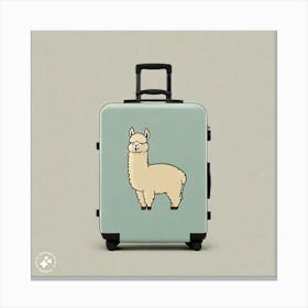 Alpaca suitcase #1 Canvas Print