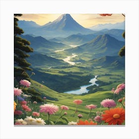 Sakura Valley Canvas Print