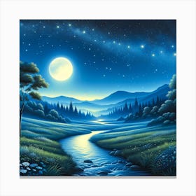 Moonlit Serenity Canvas Print