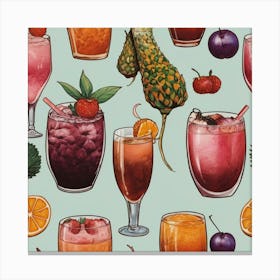 Default Exotic And Unusual Drinks Aesthetic 3 Canvas Print