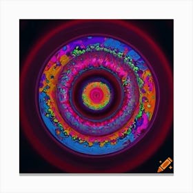 Psychedelic Circle Canvas Print