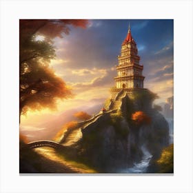 Castle On A Hill 2 Canvas Print