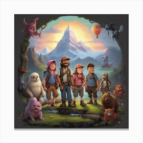 Adventure Of The Bears art Canvas Print