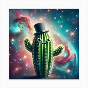 Cosmic Cacti Conductor Canvas Print