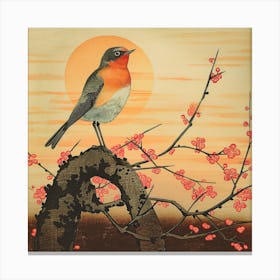 Birds. The Poem Of The Fluttering Seasons [鳥たち: 羽ばたく季節の詩] (V) 1 Canvas Print