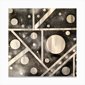 Abstract black and white Canvas Print