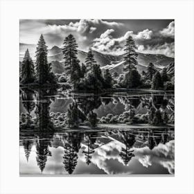 Reflections In The Lake Canvas Print