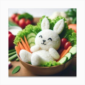 Rice Bunny 1 Canvas Print