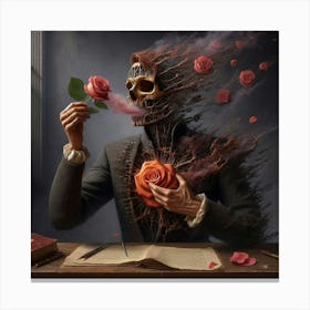 'Death And Roses' Canvas Print