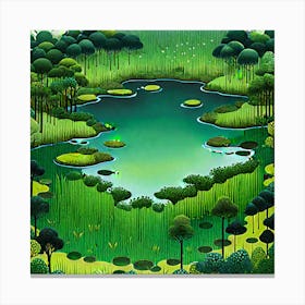 Green Forest Canvas Print