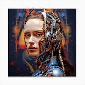 Robot Girl 12 Canvas Print