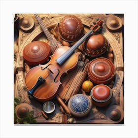 Acoustic Instruments Canvas Print