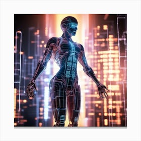 Futuristic Woman 71 Canvas Print