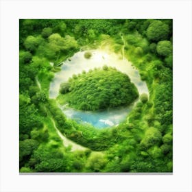 Earth In The Forest Canvas Print
