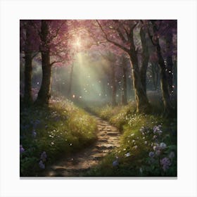 Path Through The Forest Canvas Print