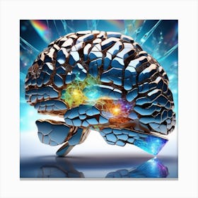 Brain Fractal 3 Canvas Print