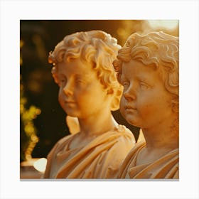 Statues Stock Videos & Royalty-Free Footage Canvas Print