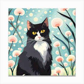 Cat In The Meadow Canvas Print