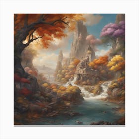 Fantasy Landscape Painting Canvas Print