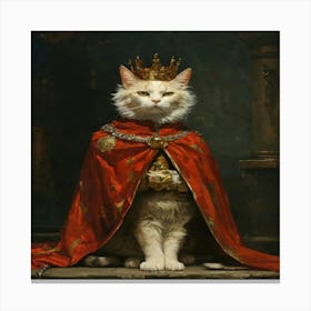 King Cat Canvas Print