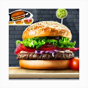 Burger 2 Canvas Print