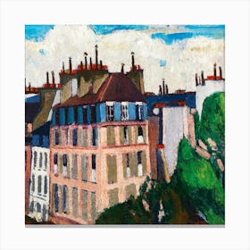 Rooftops, Paris (1909 1912) Henry Lyman Sayen Canvas Print