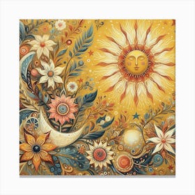 Sun And Moon Canvas Print