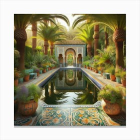 Majorelle Garden Canvas Print