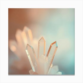 Crystals White 1 Canvas Print