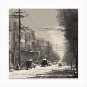 Across The Avenue 1 Canvas Print