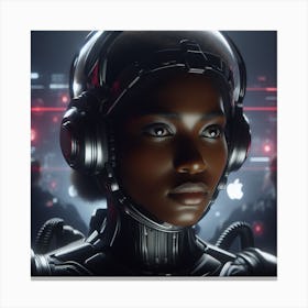 Android Woman Canvas Print