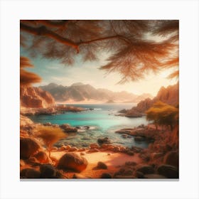 Sahara Desert Landscape Canvas Print