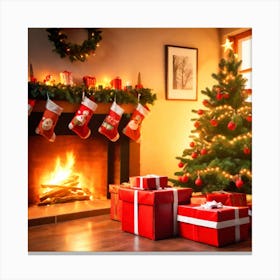 Christmas Stockings Canvas Print