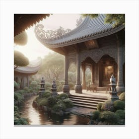 Chinese Garden 4 Canvas Print