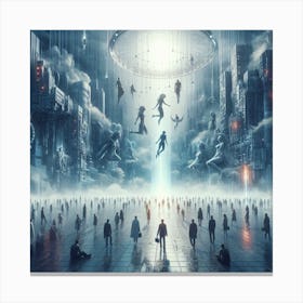 Futuristic Cityscape 39 Canvas Print