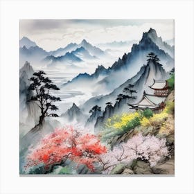 Mountain Landscape Canvas Print