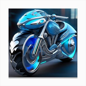 Futuristic Motorcycle 6 Canvas Print