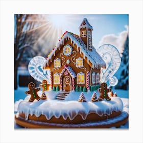 Gingerbread House Canvas Print