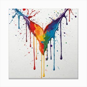 Rainbow Heart Canvas Print